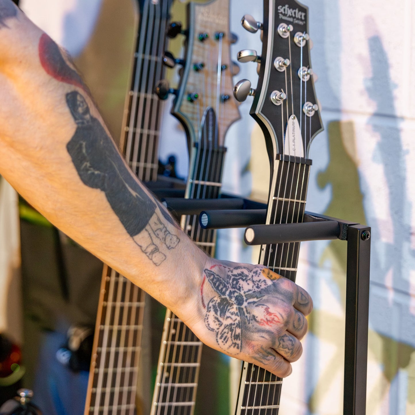 The Headliner 10-Slot Guitar Rack | Gray