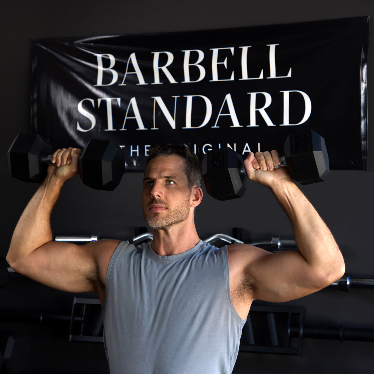 Rubber Hex Dumbbells