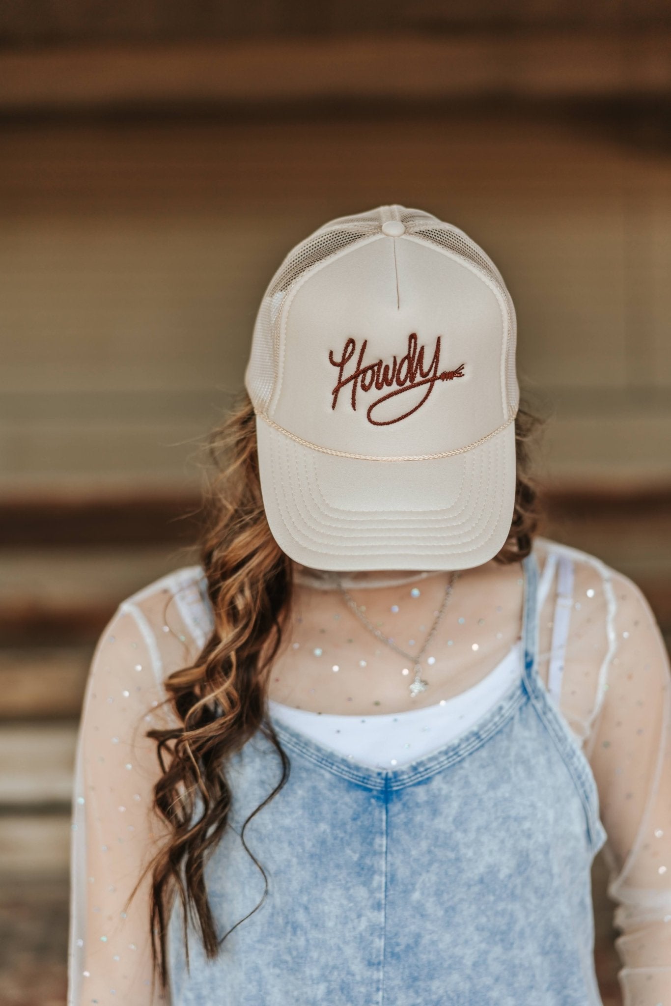 Howdy Rope Embroidered Trucker Hat