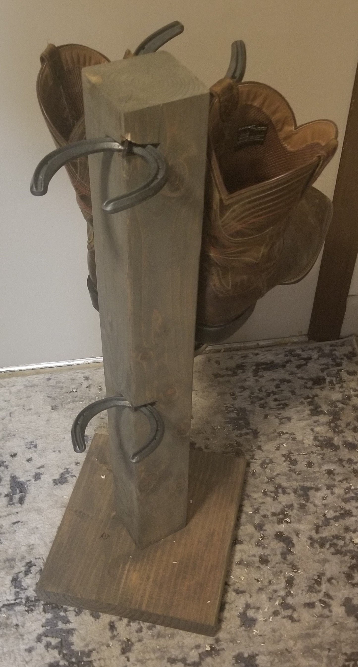 The Floor Commander: 4 Pair Cowboy Boot Floor Stand
