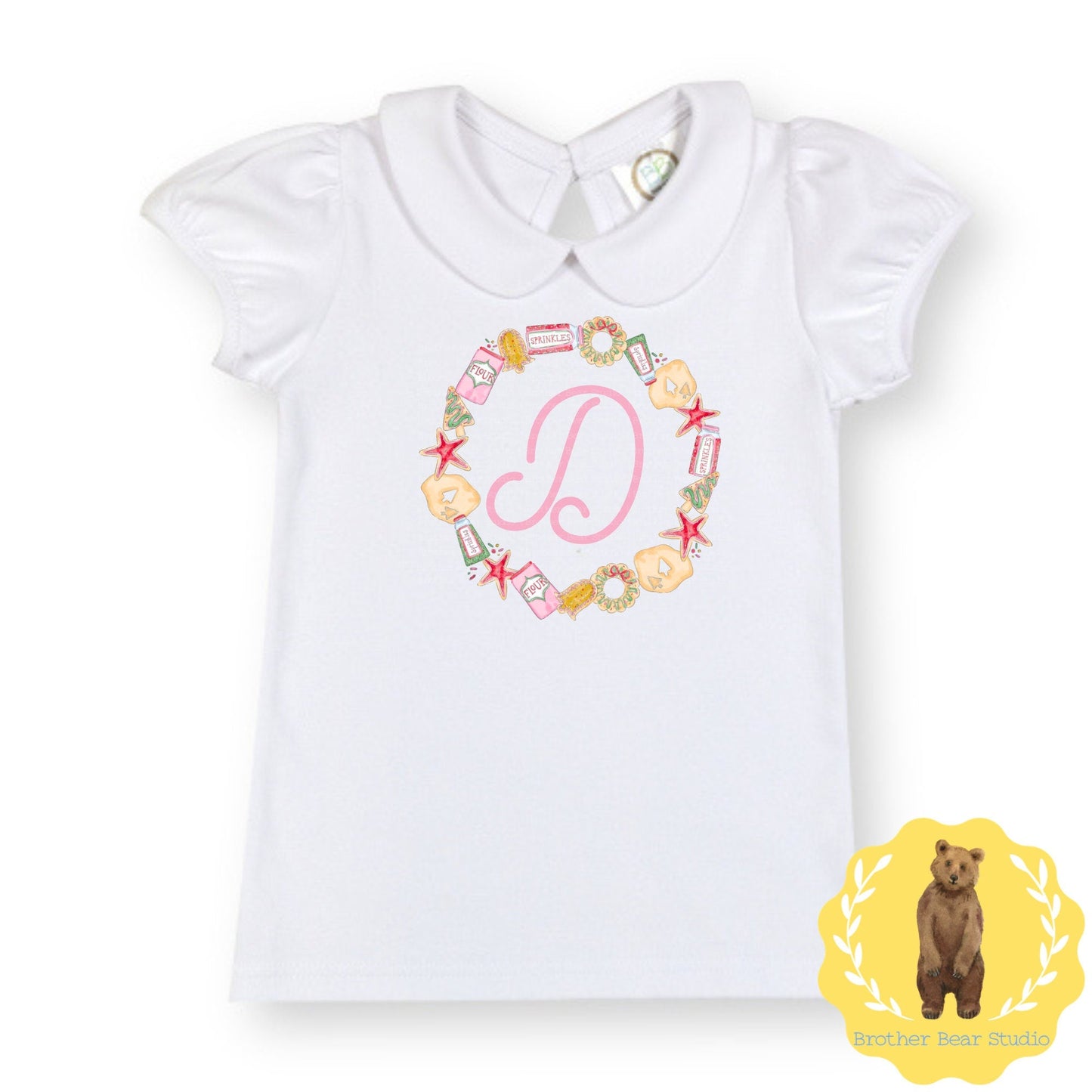 Sugar Cookie Peter Pan Collar Tee | Girls | Short Sleeve | Holiday | Long Sleeve |