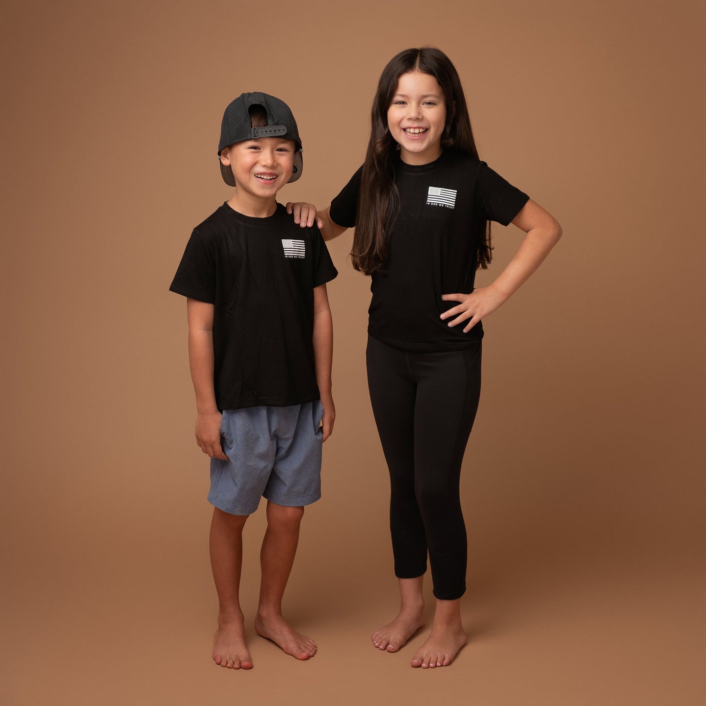 Apostle Living Kid’s “In God We Trust” Tee – Premium Bamboo Christian Shirt