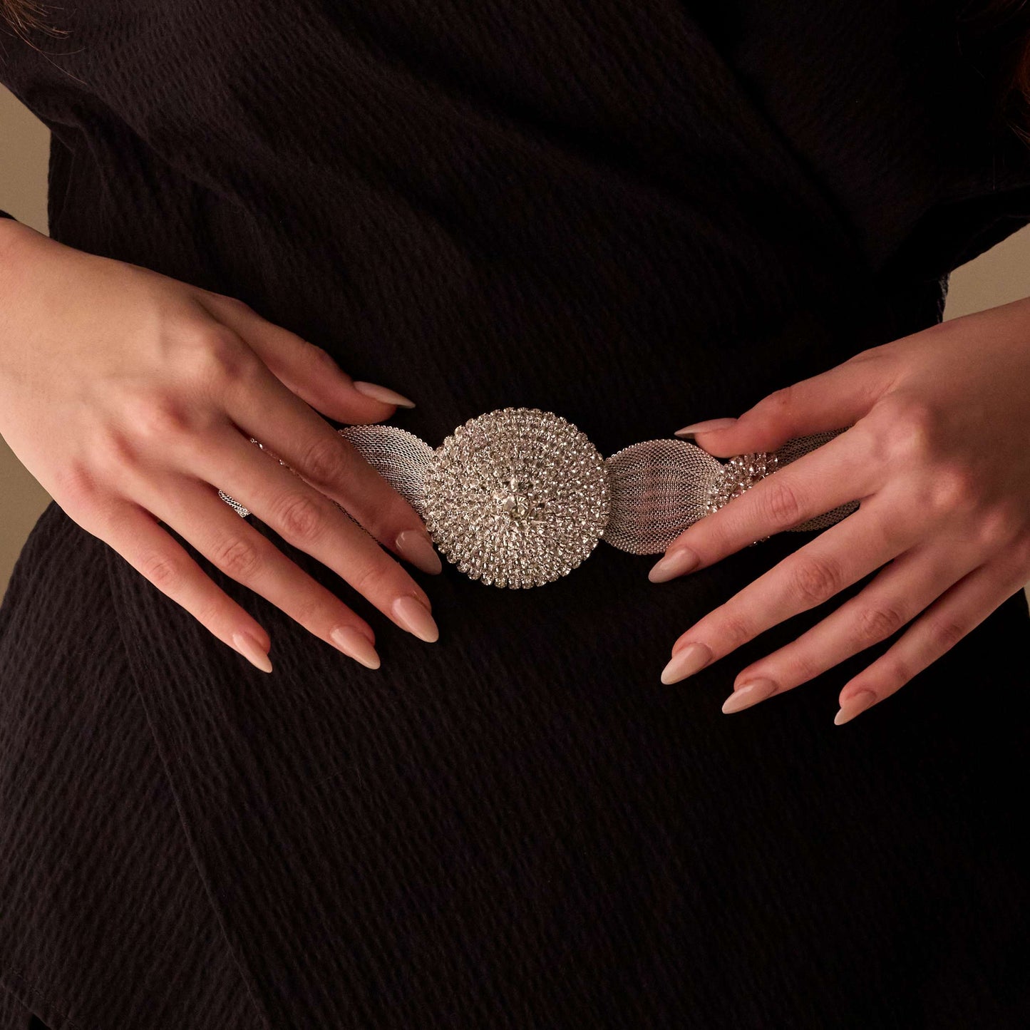 Elegant Silver Belt - Wedding Belt, Bridal Sash Belt, Jeweled Belt