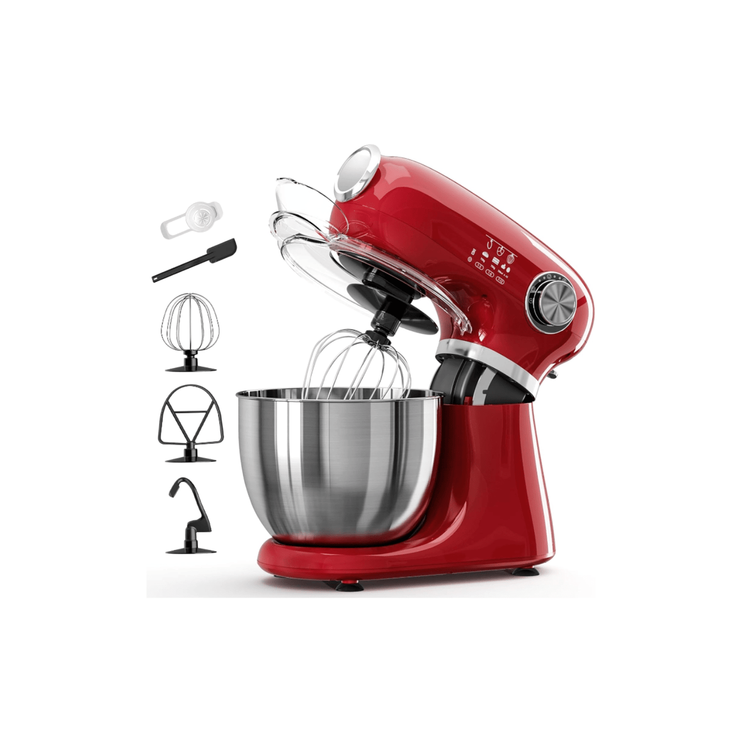 Kismile Stand Mixer, 5.5-Quart Electric Mixer with 12 Speeds CF3715