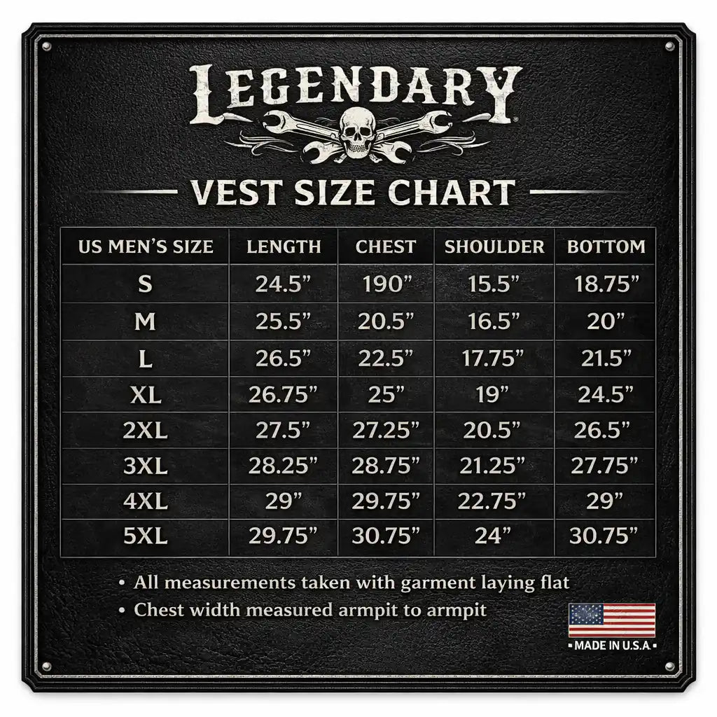 Legendary Revolution Men's Black Denim Vest