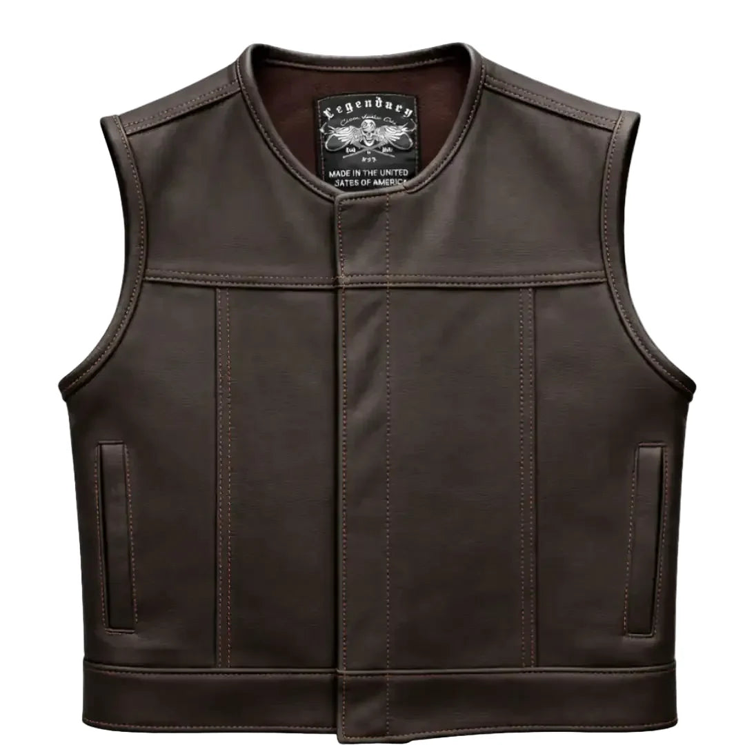 Legendary LowLife NCP Dark Chocolate Leather Vest