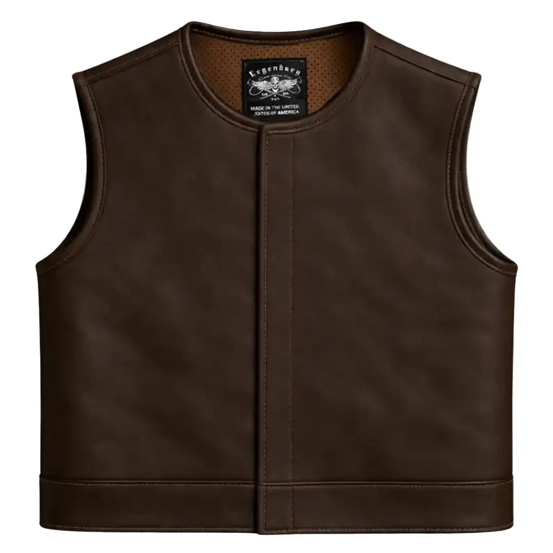 Legendary LowLife NOP Dark Chocolate Leather Vest