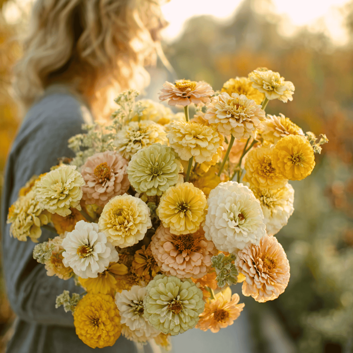 Lemon Meringue Zinnia ā 100 Seeds