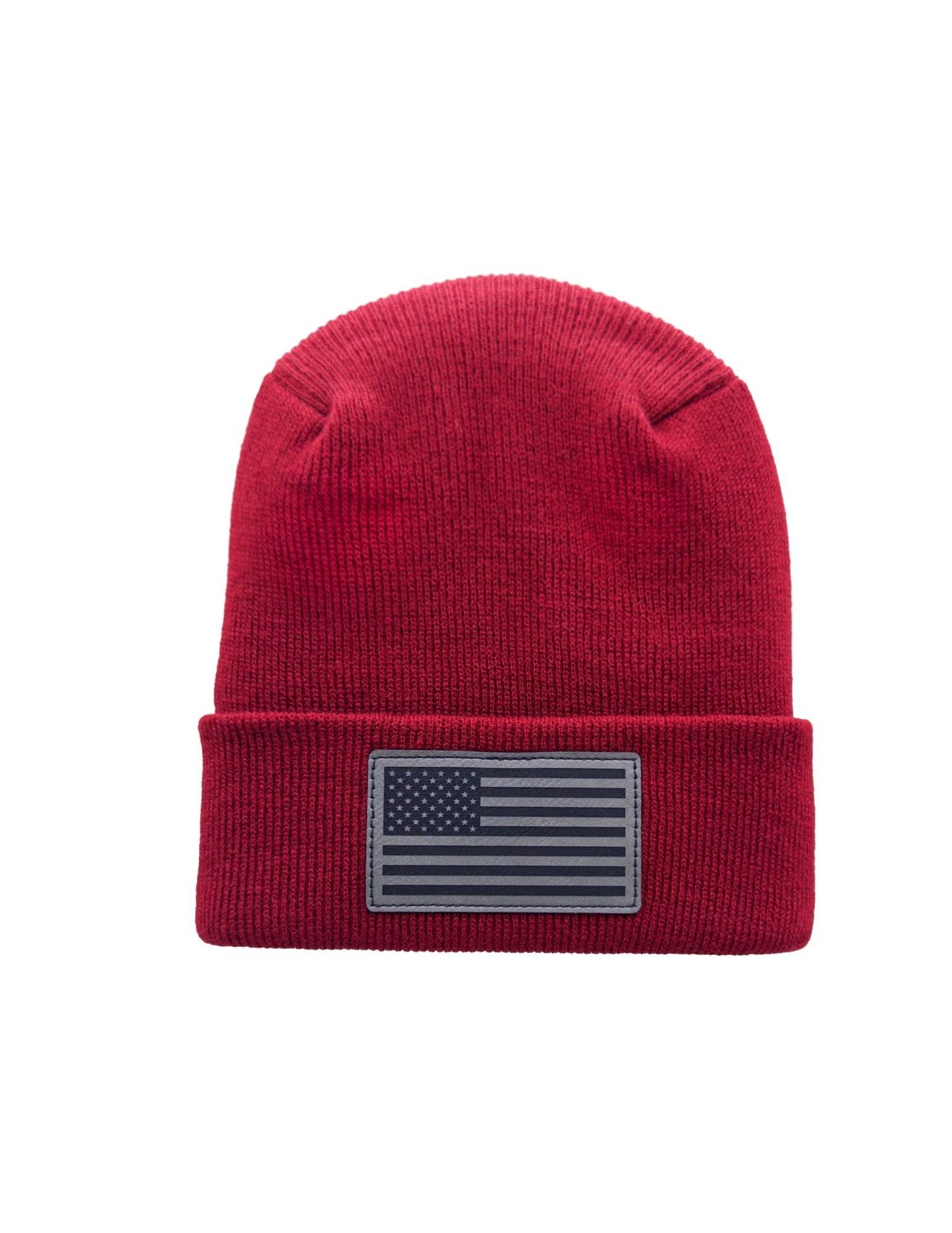 Haakwear American Flag Beanie, H Stitch Circular Knit Cuffed Beanie, Patented, Made in USA