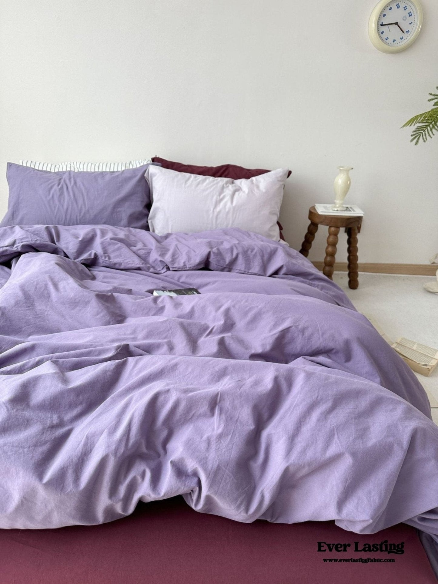 Mixed Color Berry Crush Washed Cotton Bedding Set