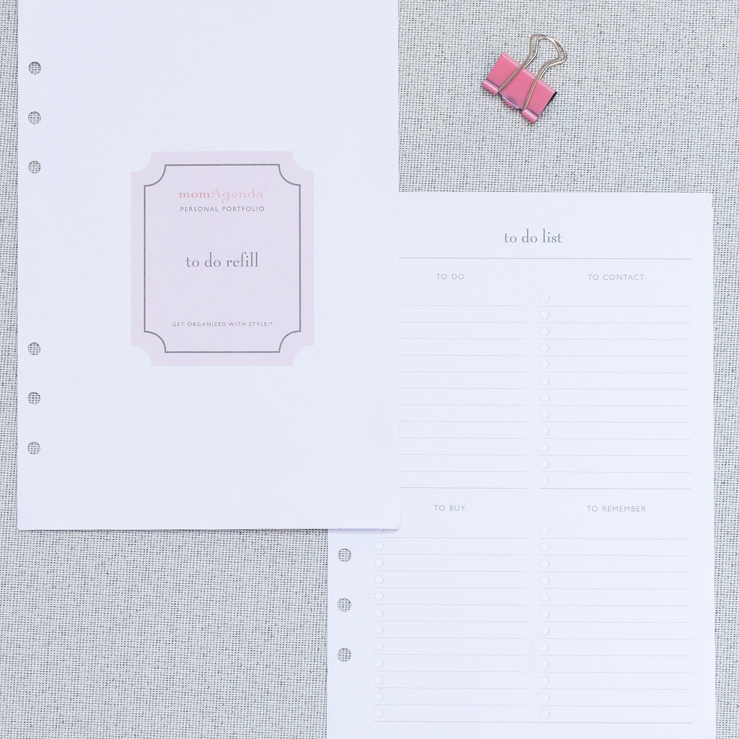 A5 Refills for Meal Planning, To-Do Lists & Notes