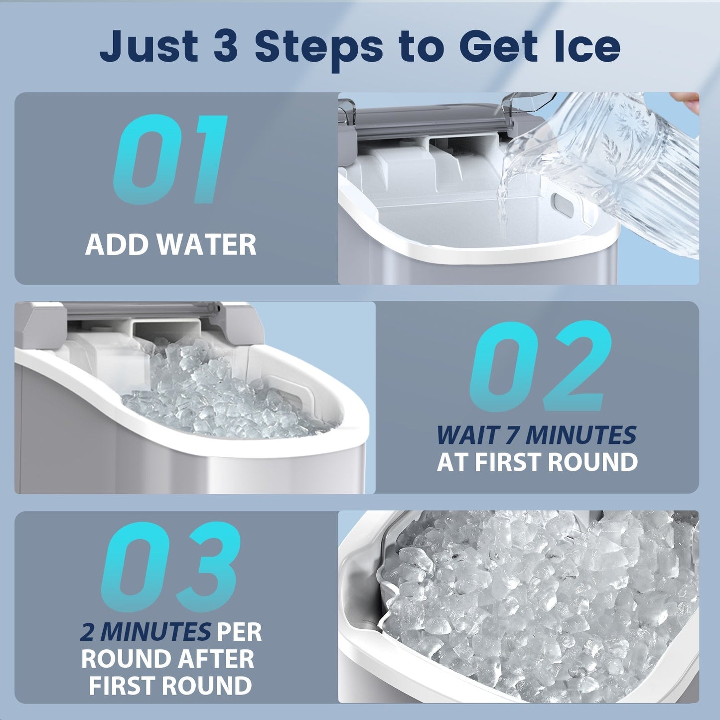 Nugget Pebble Ice Maker Countertop Z5815NH