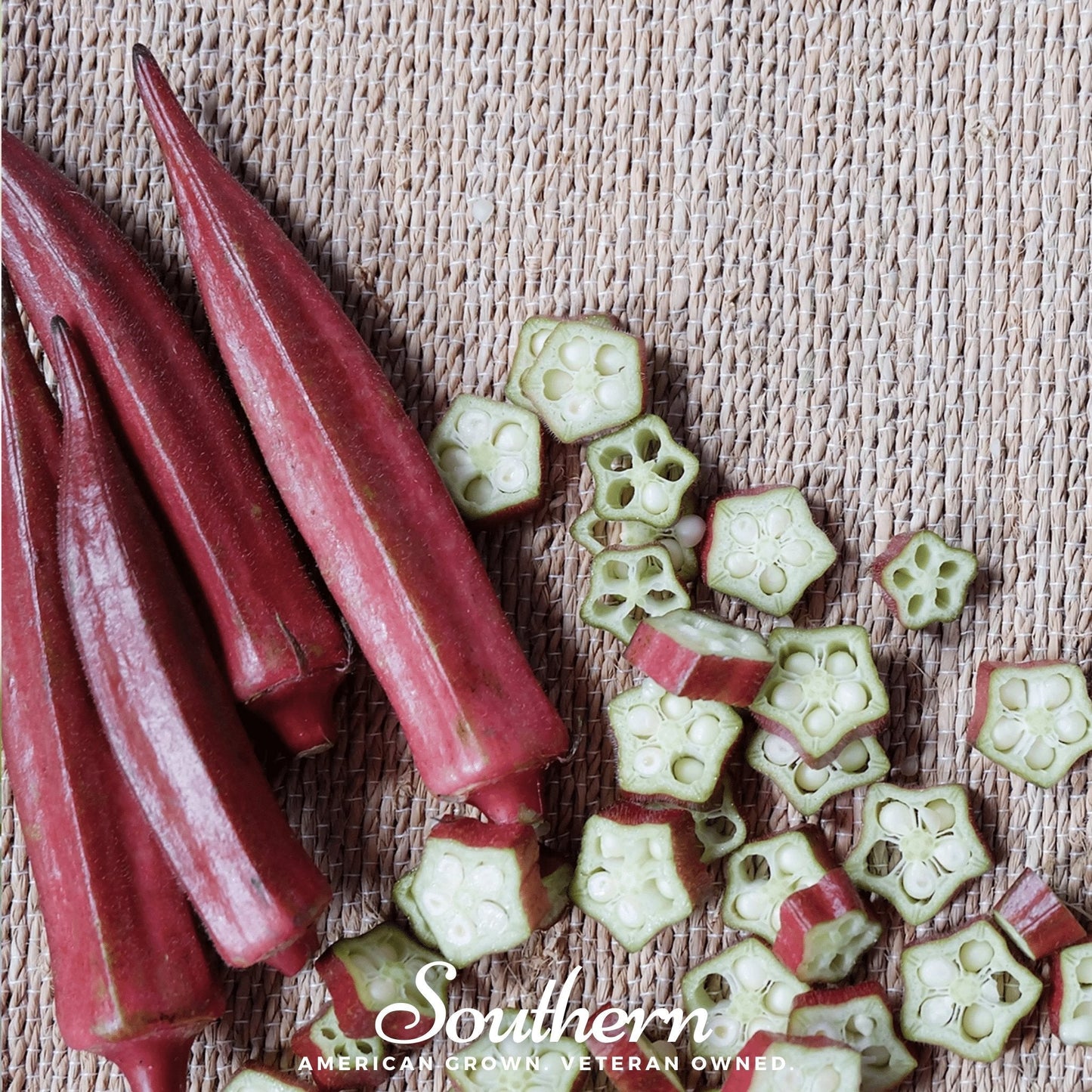 Red Burgundy Okra ā 50 Seeds