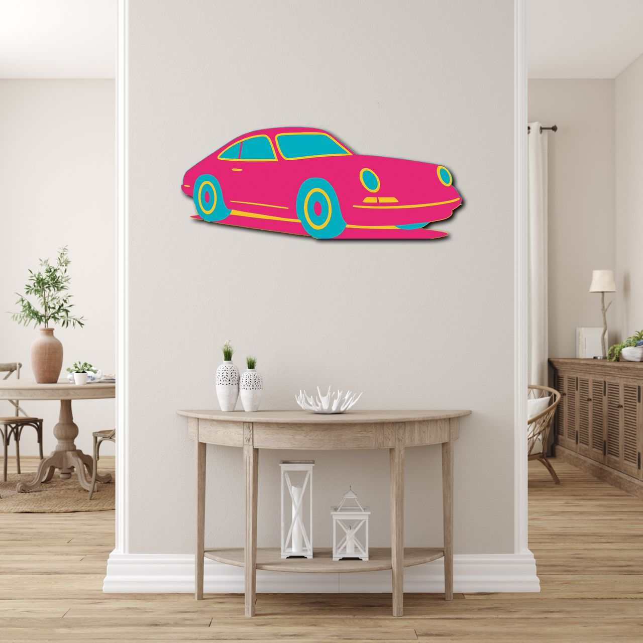 Sports Car Metal Art