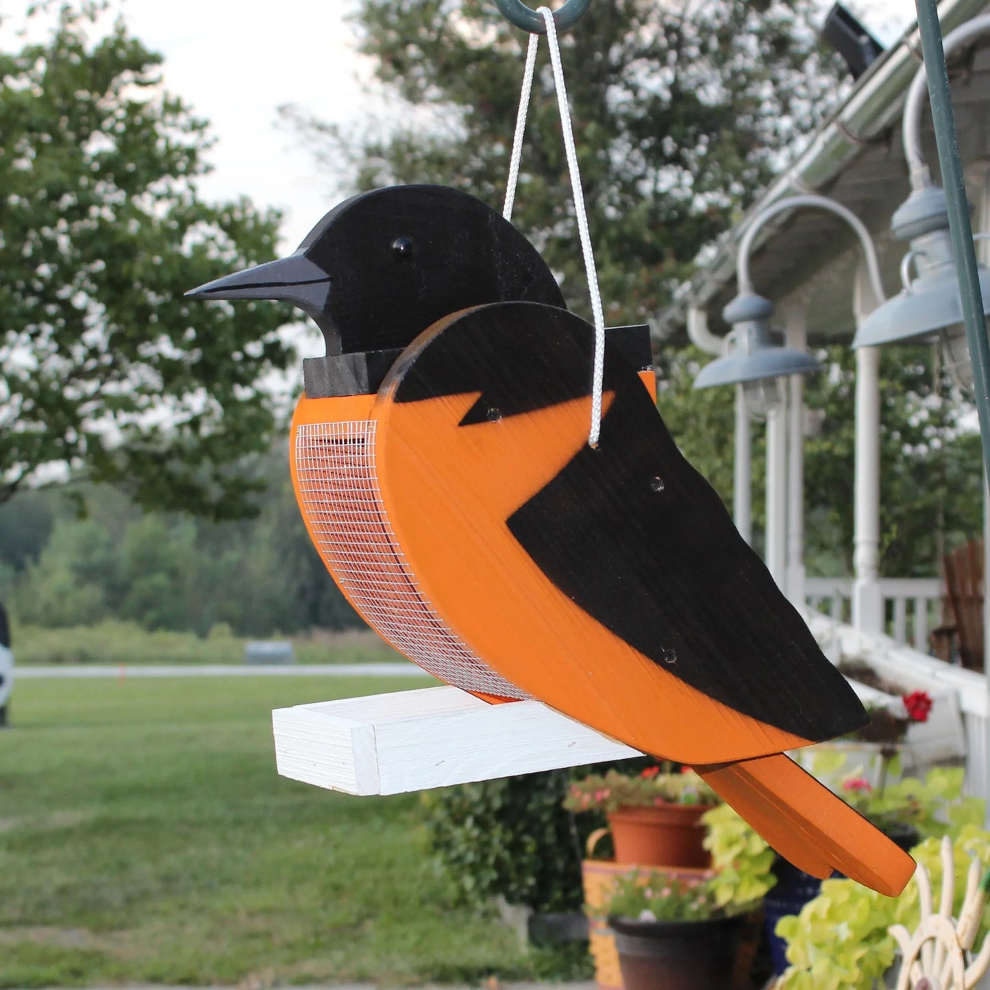 Amish-Made Bird Feeder – Handcrafted Wooden Bird Shaped Feeders (Multiple Styles)