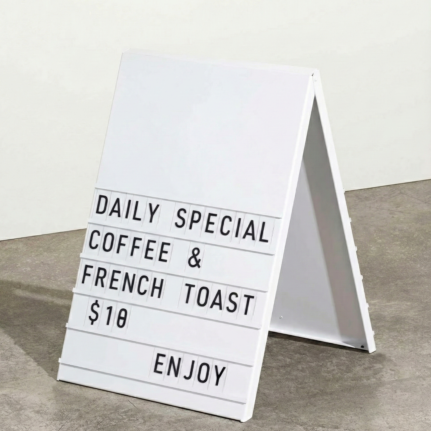 Metal Sandwich Board with Changeable Letters