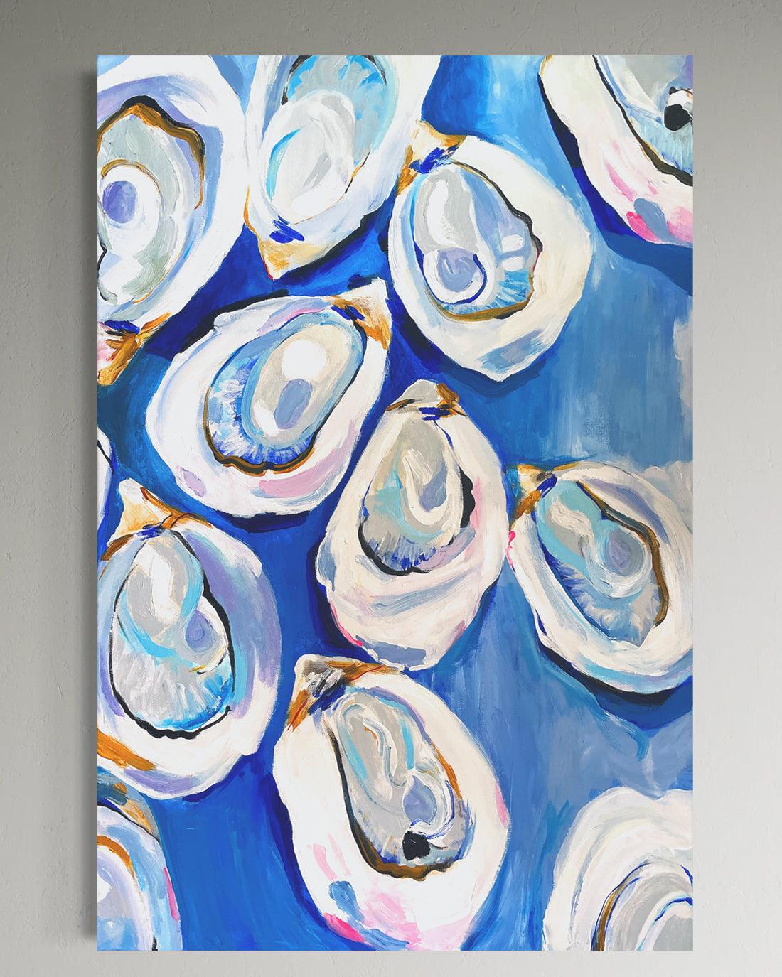 Oyster Shells Art Print – Coastal & Serene Wall Decor