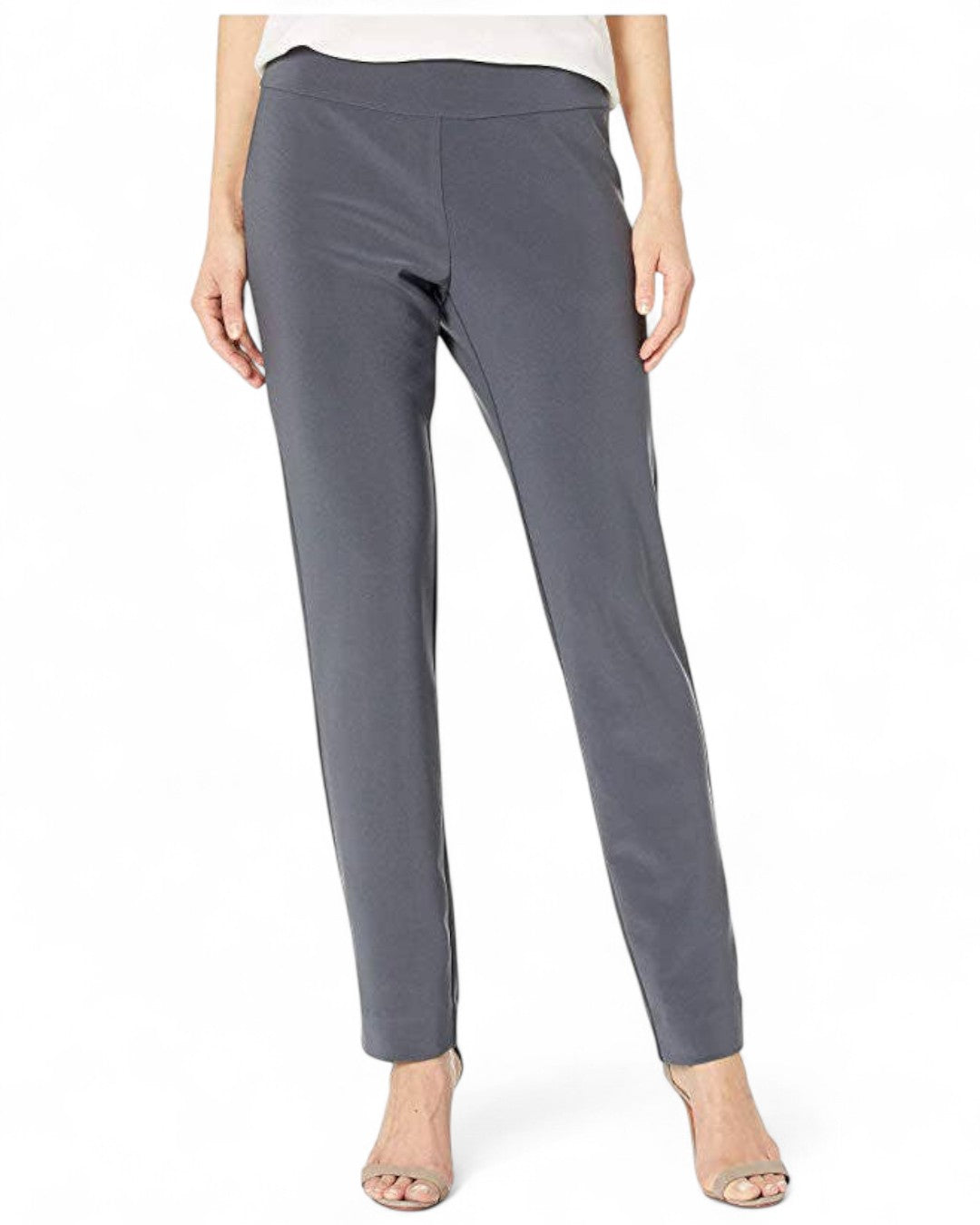 Krazy Larry P21 Microfiber Straight Leg Pant - Grey