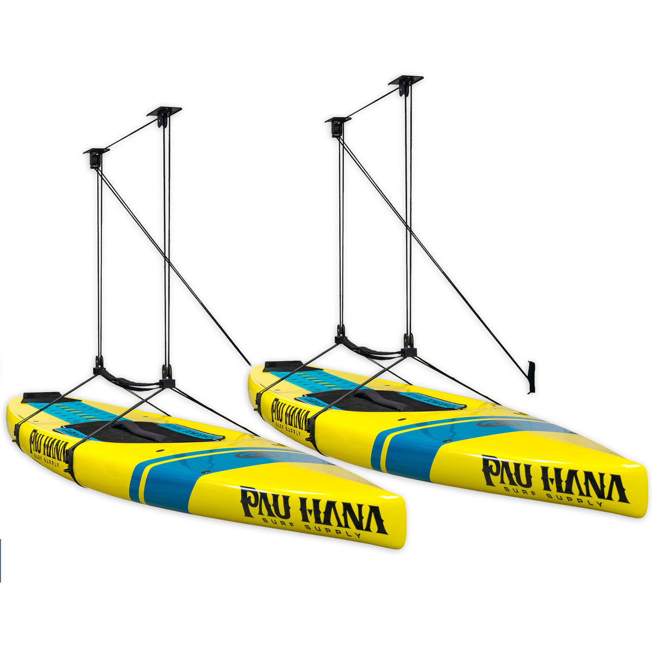 SUP & Surfboard Hoist | Holds up to 150 lbs | Up to 14' Lift