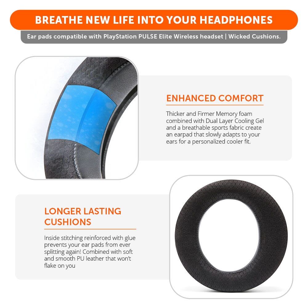 PlayStation Pulse Elite Cooling Gel Earpads - WC FreeZe Pulse Elite
