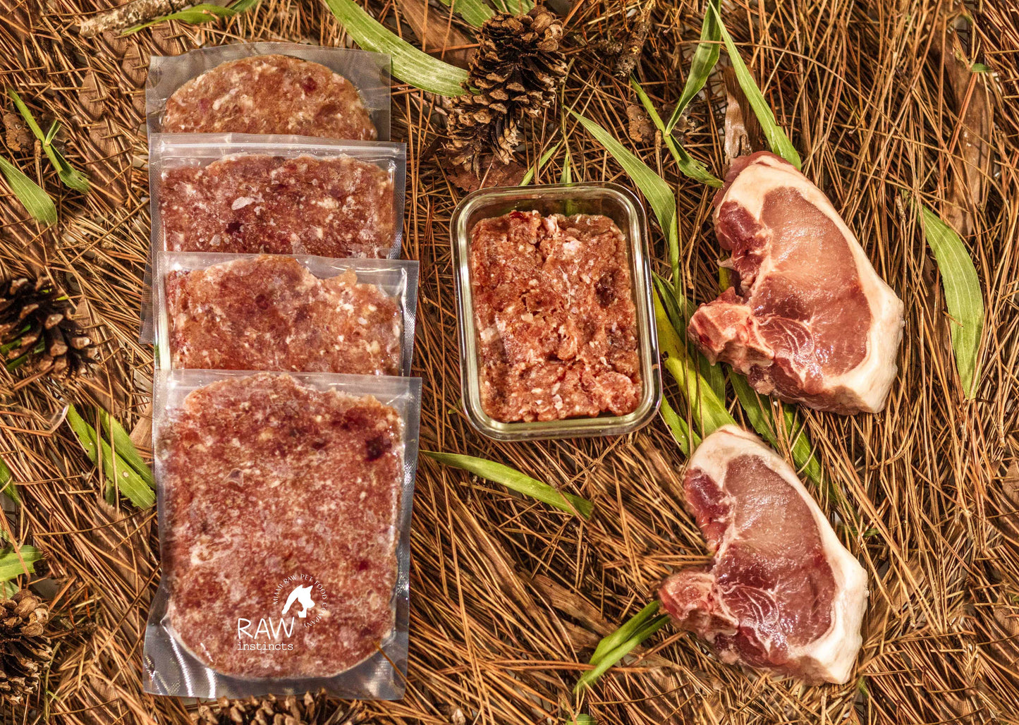 Raw PMR Pork Meal Blend for Cats & Dogs — Prey Model Raw | Raw Instincts Florida
