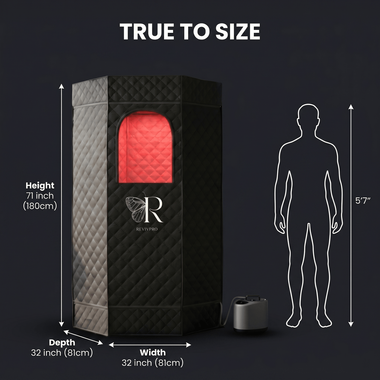 Red Light Therapy Sauna · Half Price of $349 SaunaPro | RevivPro
