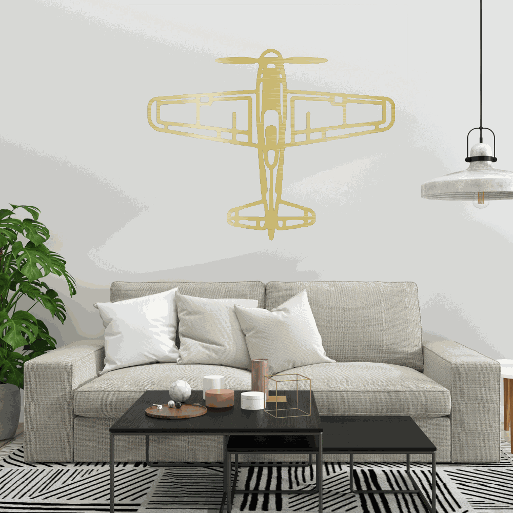 Airplane metal art Retro Aviation Gift for Him