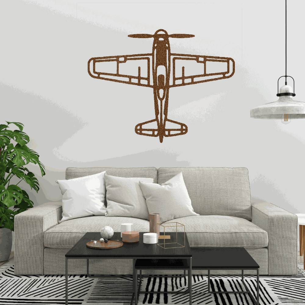 Airplane metal art Retro Aviation Gift for Him
