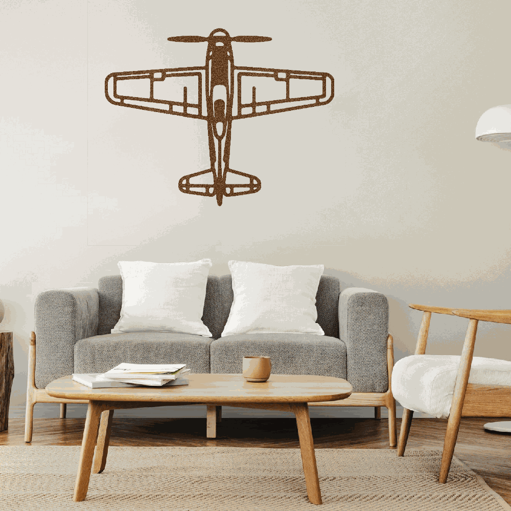 Airplane metal art Retro Aviation Gift for Him