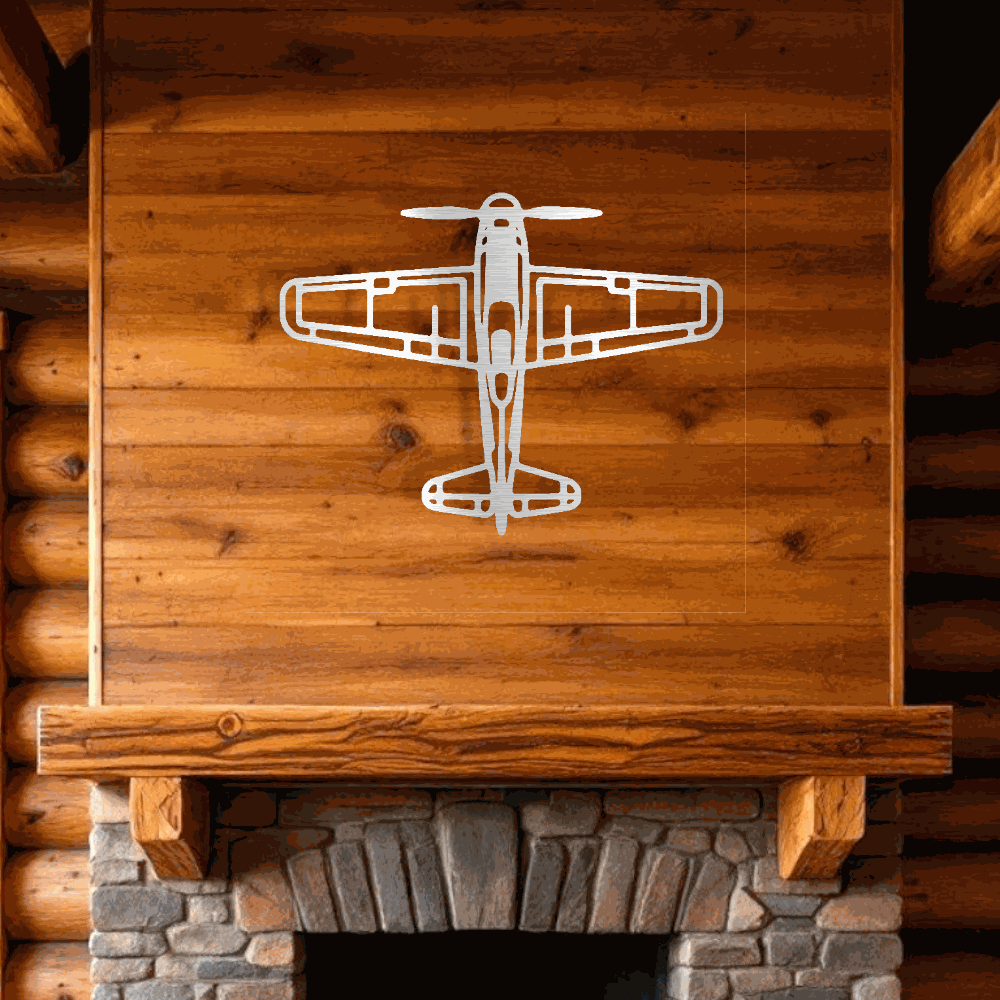 Airplane metal art Retro Aviation Gift for Him