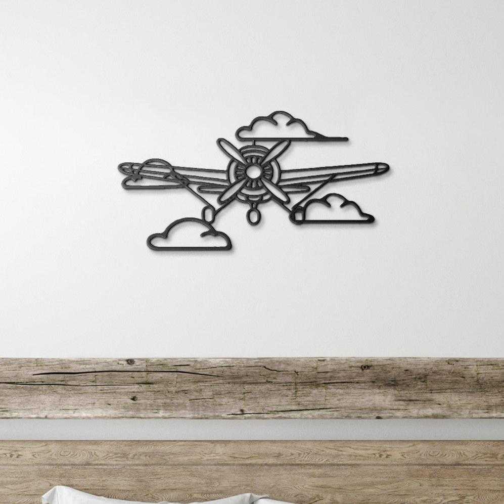 Aviation metal wall art