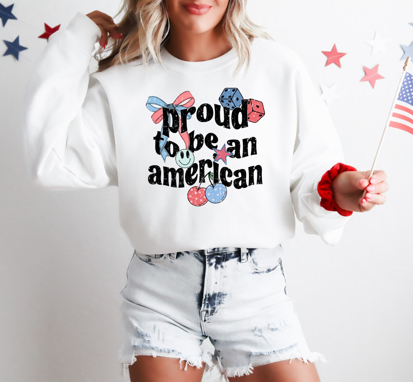 Proud To Be An American Crewneck Sweatshirt