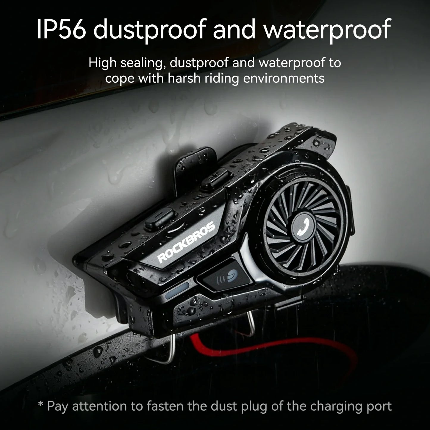 R1 Motorcycle Bluetooth Communication System Headset Helmet Speakers