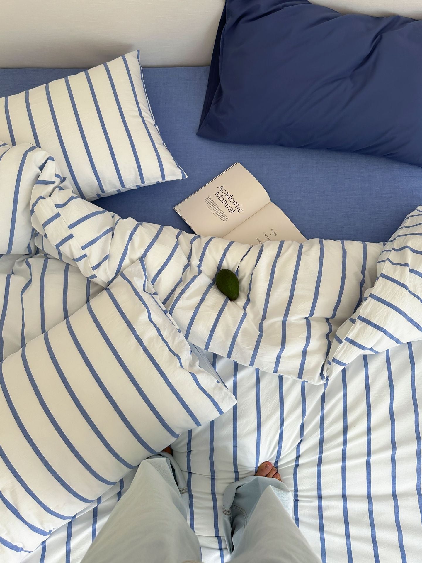Refreshing Stripe Duvet Cover / Yellow