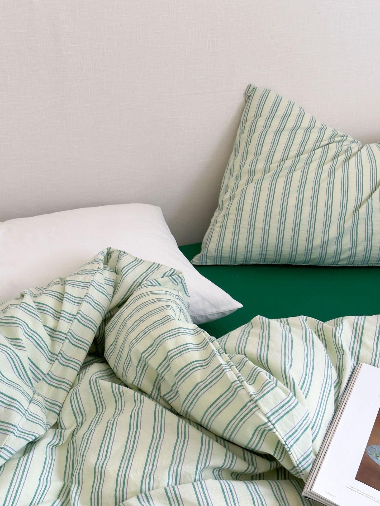 Refreshing Stripe Duvet Cover / Yellow