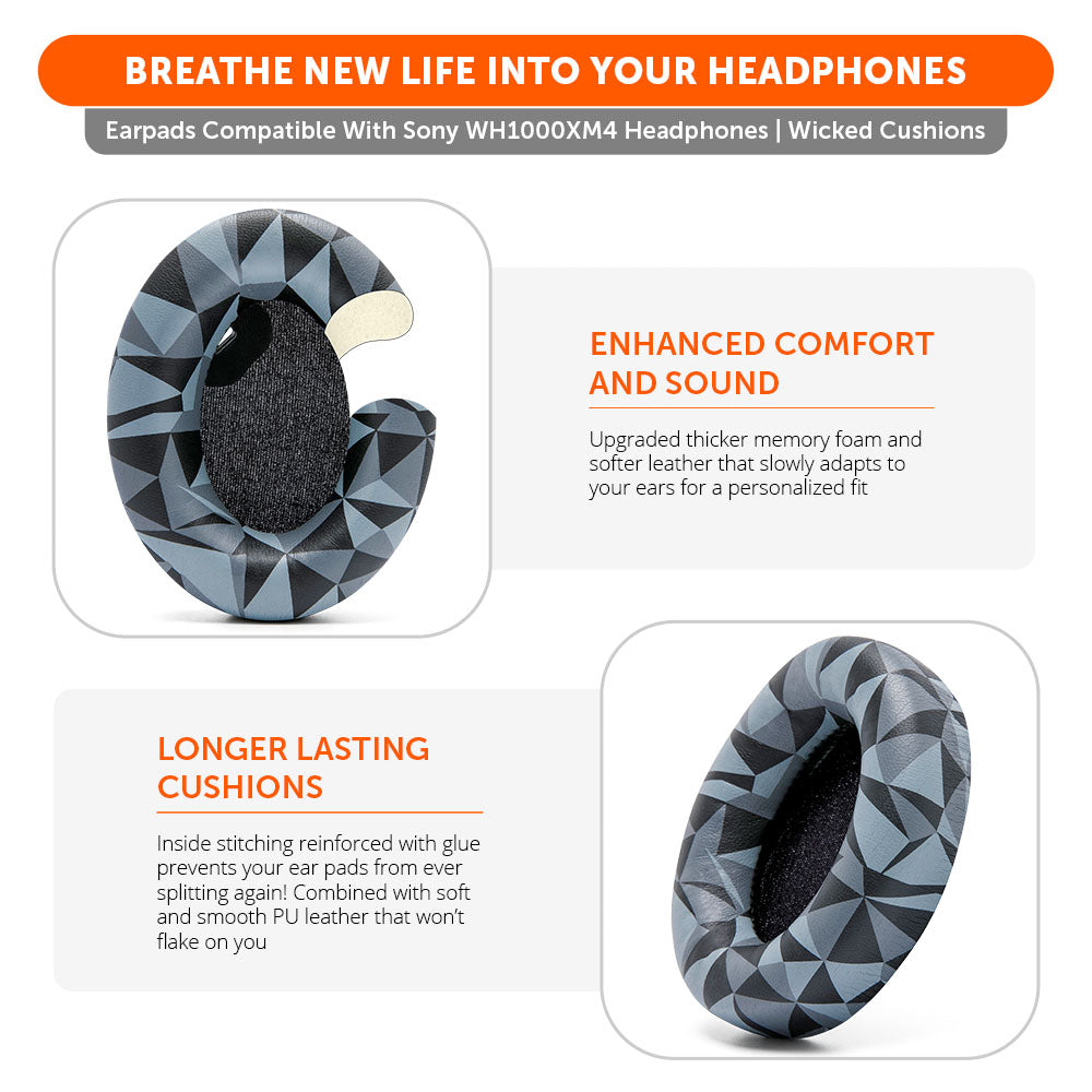 Replacement Ear Pads For Sony WH1000XM4 Over-Ear Headphones