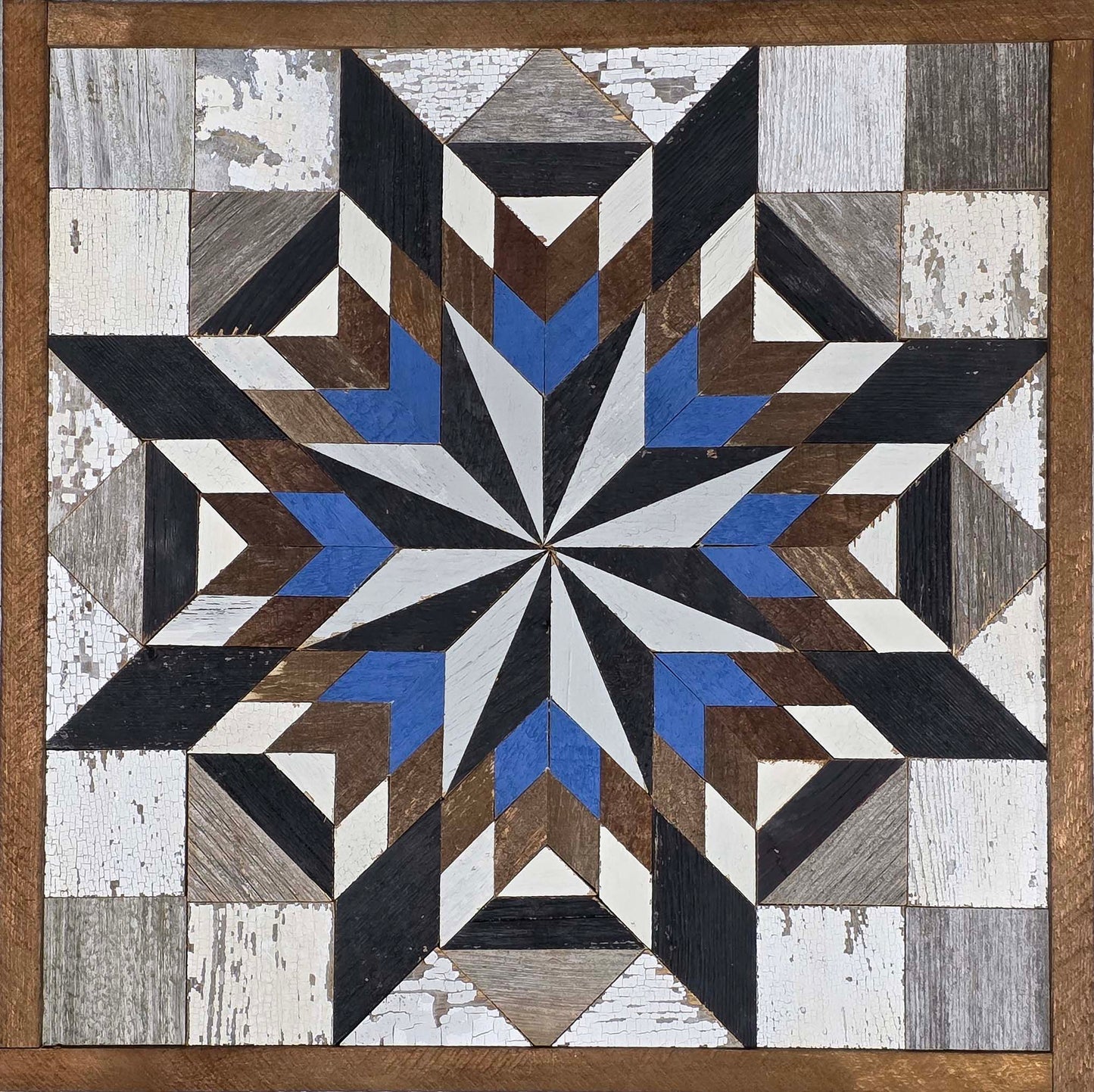 Amish Handmade Barn Quilt - Square (20.75 in x 20.75 in x 1 in)