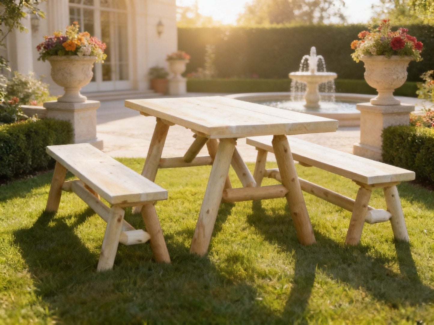 Solid Wood Farmhouse Dining Table