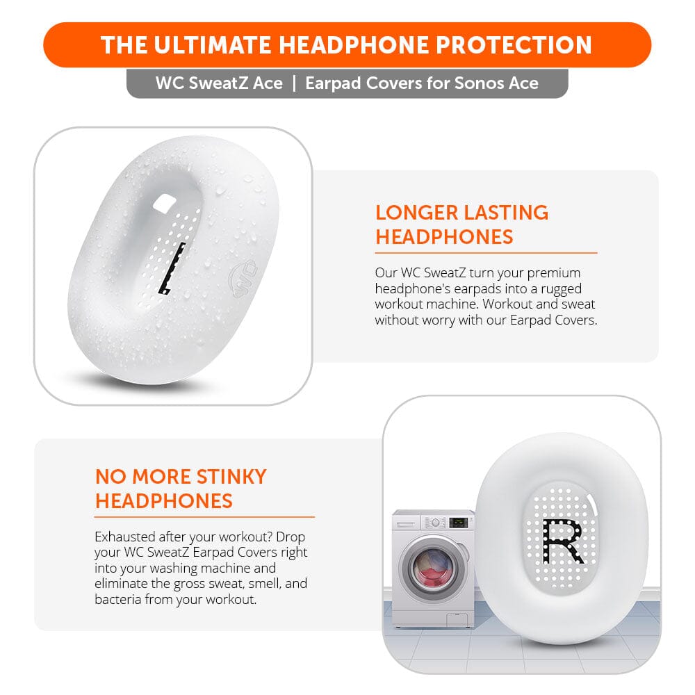 Sonos Ace Earpad Sweat Covers - WC SweatZ Ace
