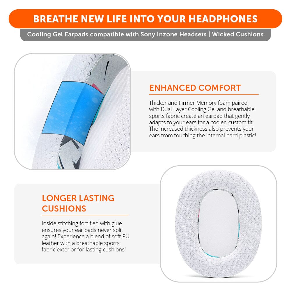 Sony Inzone H9 Earpads - WC FreeZe Cooling Gel