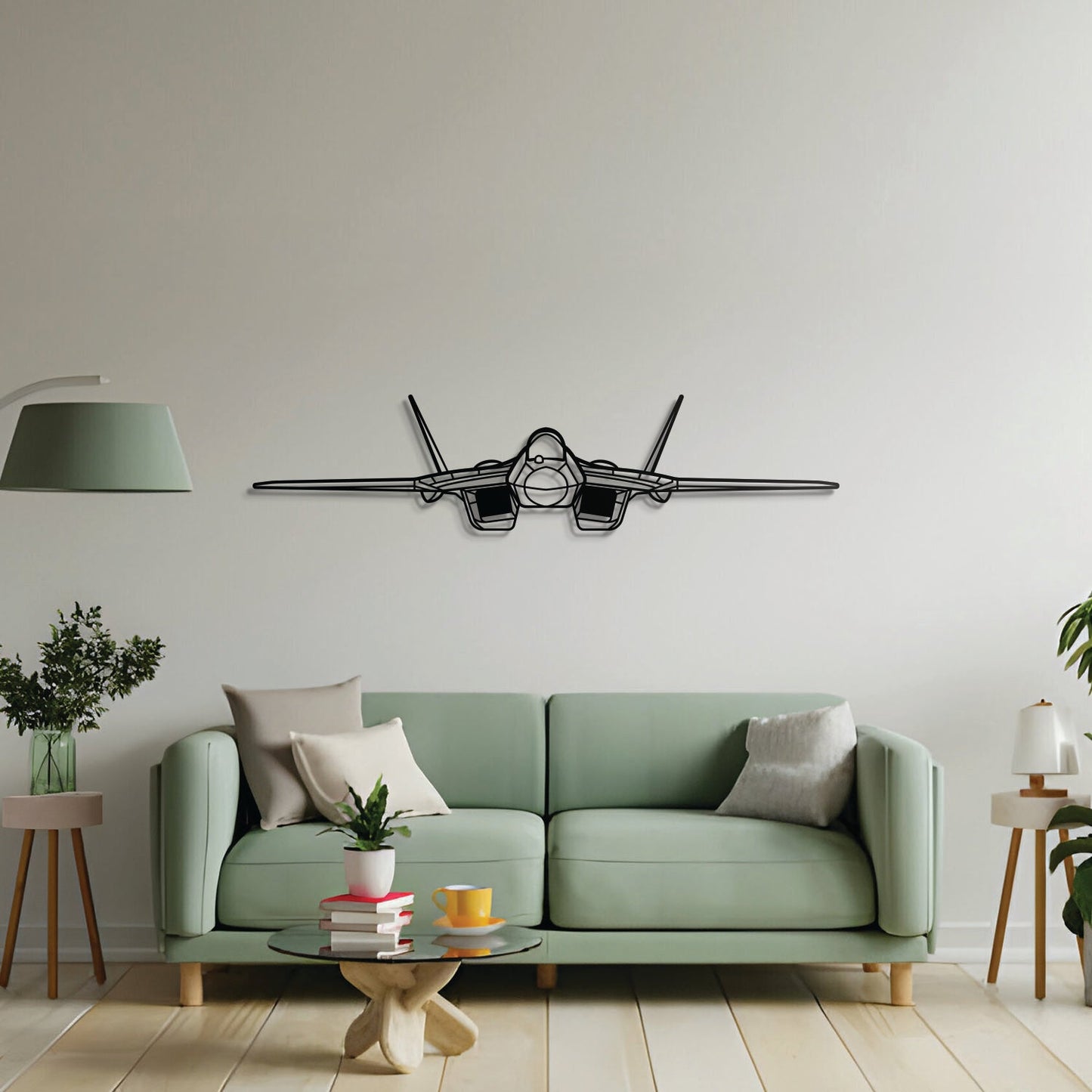 SU-57 Front Metal Aircraft Wall Art - NCP0346