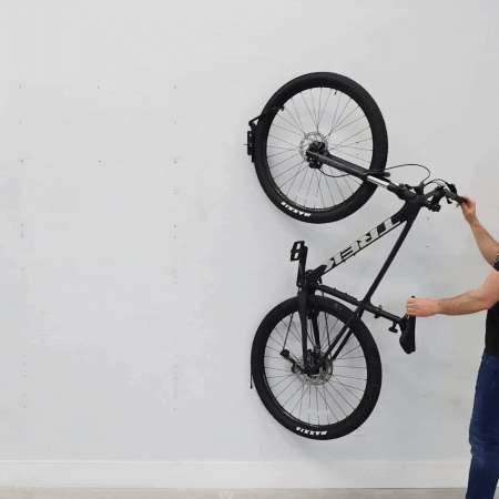 Swivel Mount Bike Storage Rack | 4 Bicycle | Garage Wall Hook | Mud