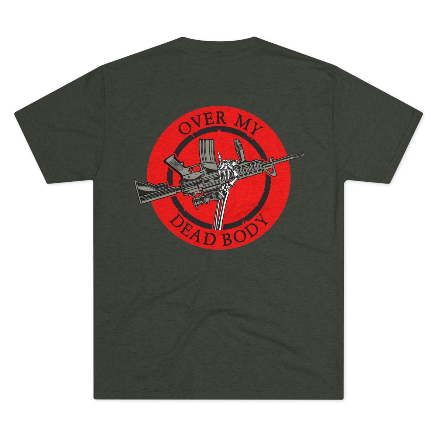 Over My Dead Body - Tri-Blend Crew Tee