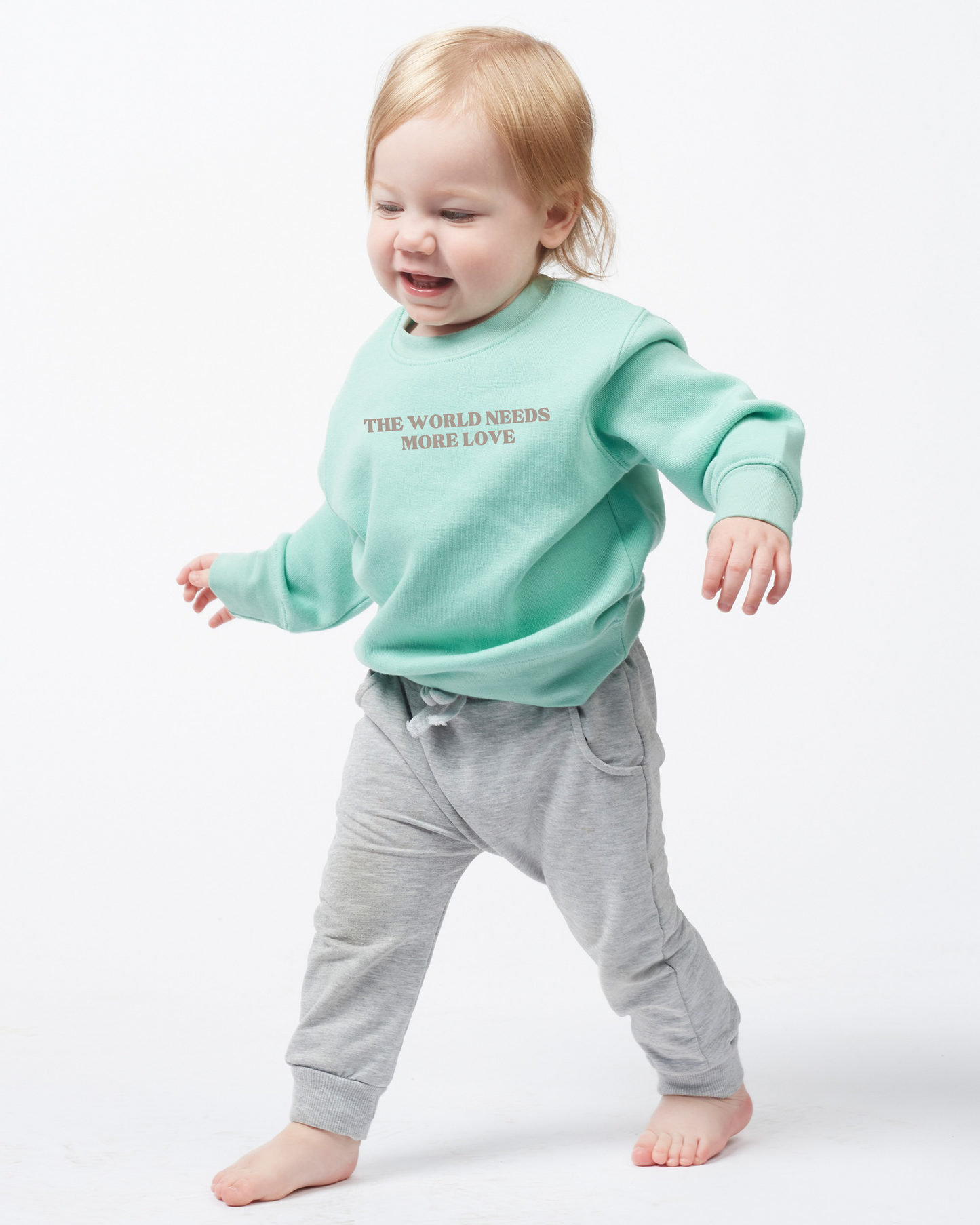 The World Needs More Love Toddler Crewneck Sweatshirt