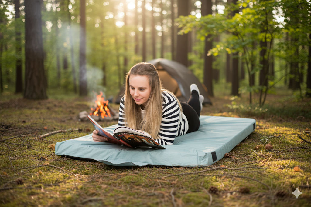Home Bed Comfort with the Matrix Air-Cell Memory Foam Camping Mattress