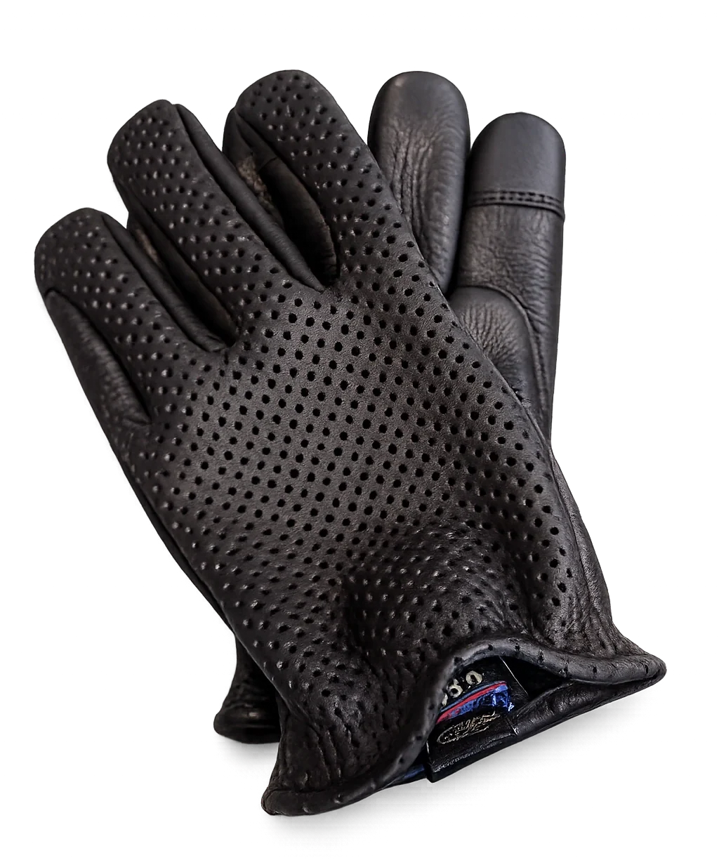 Ventilated Touchscreen Deerskin Gloves
