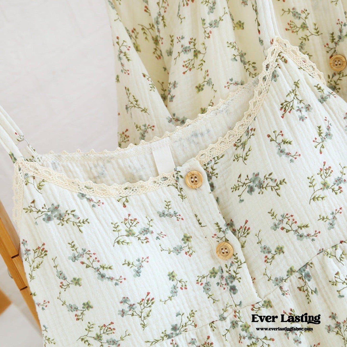 Vintage Floral Tank Cardigan and Long Pants Pajama Set / Yellow