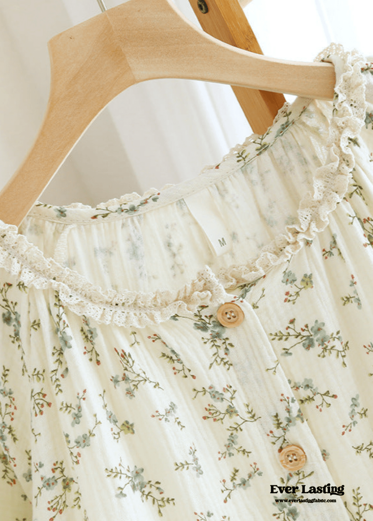 Vintage Floral Tank Cardigan and Long Pants Pajama Set / Yellow