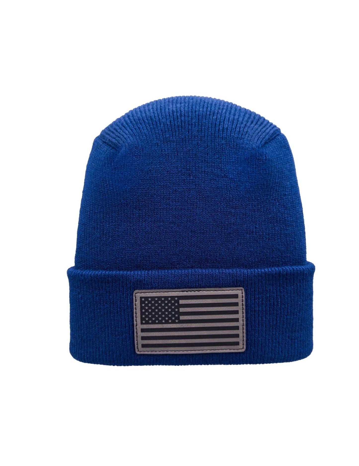 Haakwear American Flag Beanie, H Stitch Circular Knit Cuffed Beanie, Patented, Made in USA