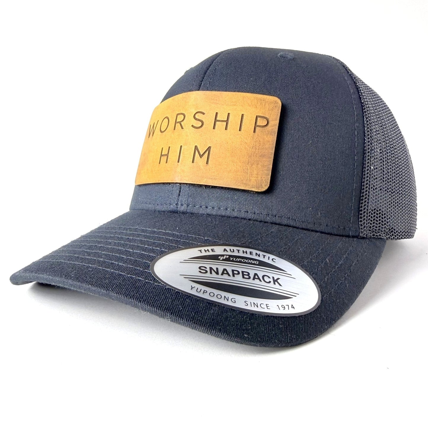 WORSHIP HIM Trucker Hat Christian Hat